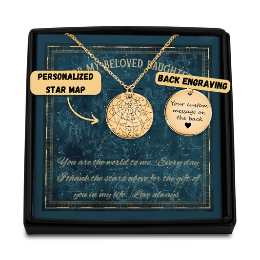 Star of My Heart - Custom Star Map of Your Daughter's Birth